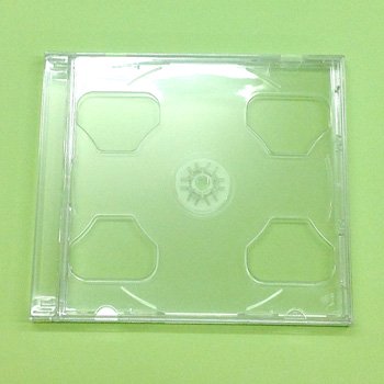 (3枚収納)CD10mmプラケース （透明）【単品1枚】ジュエルケース DVDにも - 1枚からCD印刷DVD印刷とダイヤモンドCD-R盤面印刷