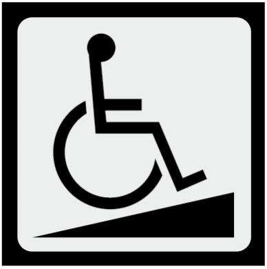 ステッカー 車椅子スロープ マーク 公共 一般施設ピクトグラム 小 8センチ １枚からcd印刷dvd印刷とダイヤモンドcd R盤面印刷