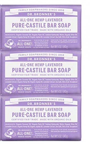 3個セットドクターブロナー マジックソープ Pure-Castile Bar Soap 5