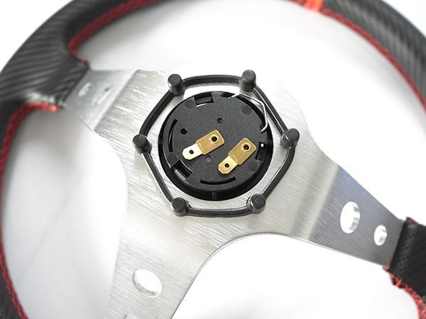 ディープコーン ステアリング ドリフトハンドル 35Φ シルバー