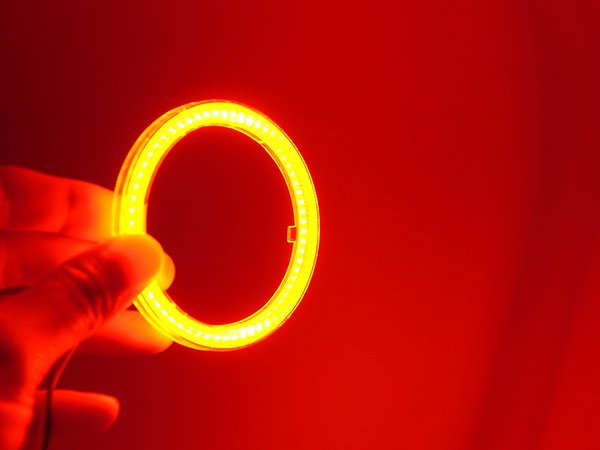 最新高輝度　COBイカリング　60Φ～110Φサイズ選択　赤　レッド　2本セット【2334-red】 - Mファクトリー　 明かり屋（あかりや）LEDショップ