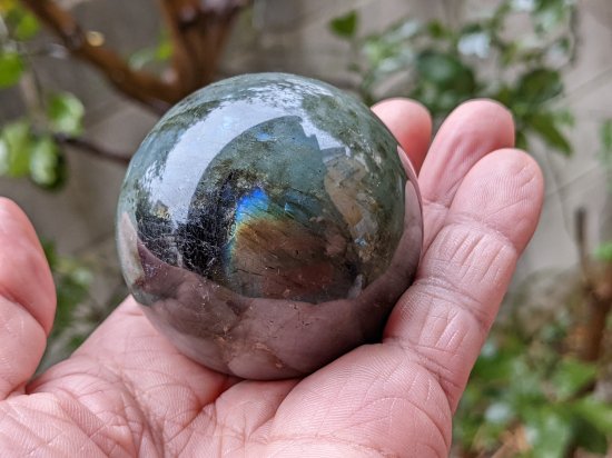 ✨神秘的✨】虹色 マダガスカル産 ラブラドライト 天然石 - 置物