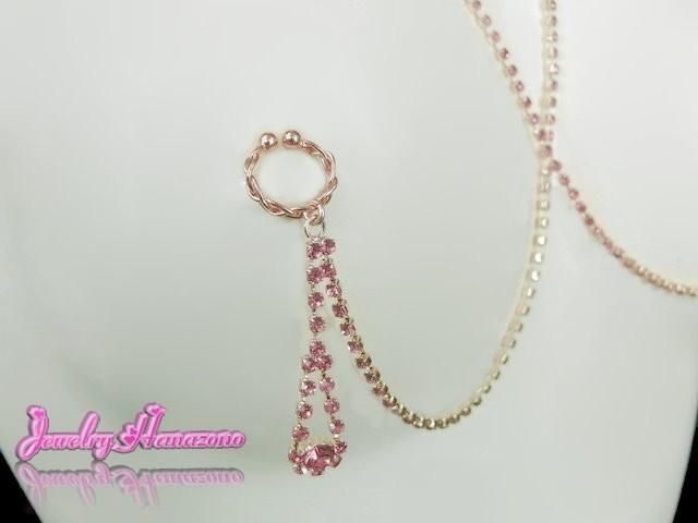 Amazon.co.jp: [ジュエリーハナゾノ] ニップルネックレス