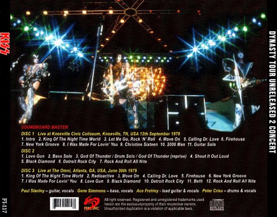KISS 「Dynasty Tour Unreleased 2 Concert」 - Blueyez records