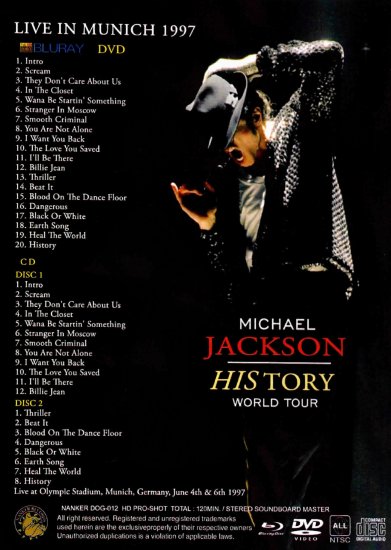 MICHAEL JACKSON 「HISTORY WORLD TOUR LIVE IN MUNICH 1997 