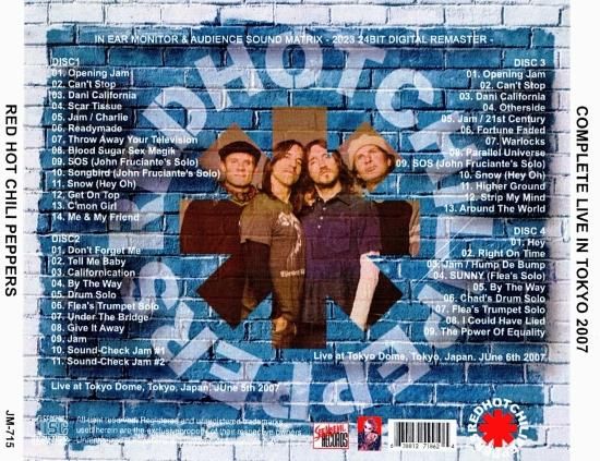 RED HOT CHILI PEPPERS 「COMPLETE LIVE IN TOKYO 2007