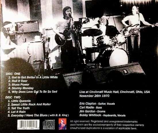洋楽 DEREK AND THE DOMINOS / CINCINNATI 1970 Derek & The Dominos – Cincinnati 1970 – 2 x CD (Limited