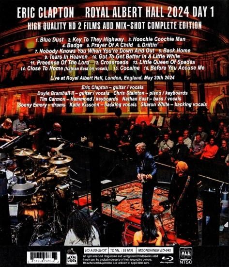 ERIC CLAPTON 「ROYAL ALBERT HALL 2024 DAY 1」 - Blueyez records