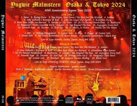 邦楽 Yngwie 40th Anniversary Japan Tour 2024 Yngwie Malmsteen 40th Anniversary Japan Tour 2024 Verified