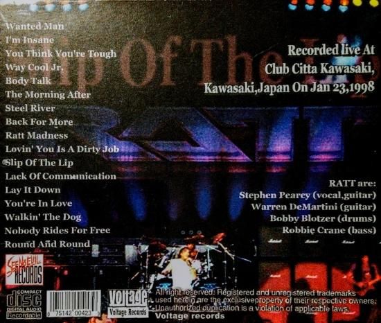 国内盤！スティーヴン・パーシー / スマッシュ / RATT / ラット RATT 「SLIP OF THE LIP」 - Blueyez records