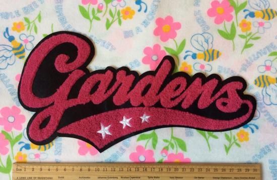 再入荷！！もこもこ☆gardens☆どでかワッペンBK - ☆手芸用品と