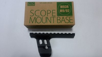 KSC ベレッタ M93R M9/M92 スコープマウントベース - モデルガン 