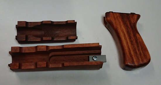 CAW マルイ AK-47S用ウッドストックセット 木製ストック WOOD STOCK