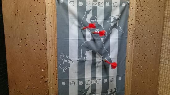 まとめ買い10枚 Ninja TENUGUI 忍者手拭い「SHURIKEN MATO
