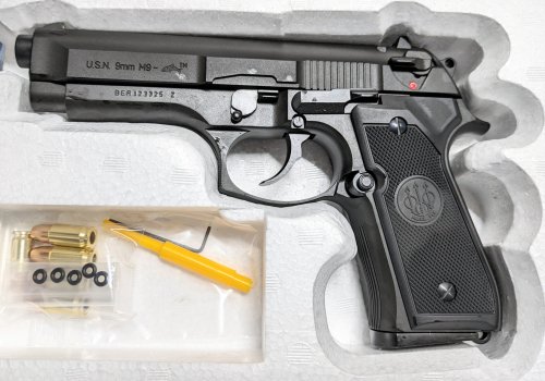 マルシン U.S.N.9mm M9 Dolphin ドルフィン 黒 HW モデルガン 発火式