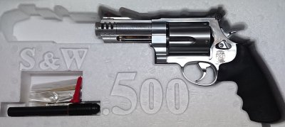 ☆タナカ S&W M500 3+1inch ステンレス・ジュピター・フィニッシュ PC