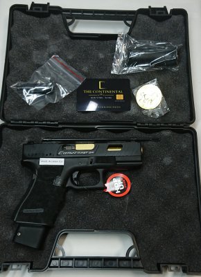 DOUBLE BELL TTIタイプ G19 グロック19 GEN4 ジョン・ウィックモデル ジョンウィックVer フル刻印 ダブルベル  コイン&カード付