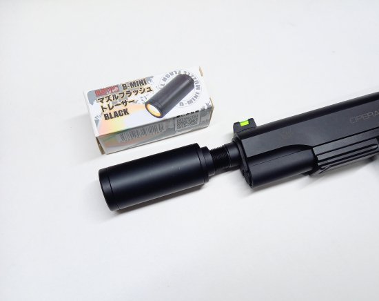 BATON AIRSOFT：B-MINI マズルフラッシュトレーサー BK フルオート