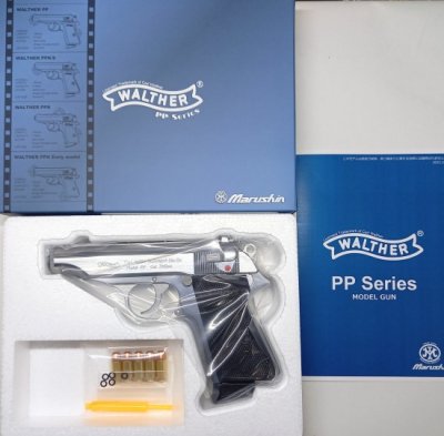 マルシン ワルサーPP シルバーABS 発火式 モデルガン 完成品 Walther