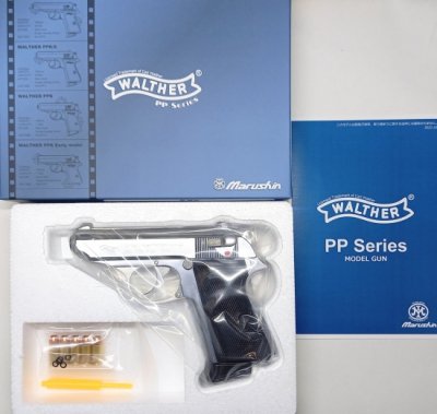 マルシン ワルサーPPK/S シルバーABS 発火式 モデルガン 完成品 Walther ワルサーライセンス取得- モデルガンショップ チトセ浜松