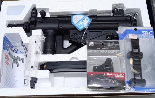 SRC MP5K PDW CO2GBB ドットサイト付セット - モデルガンショップ チトセ浜松