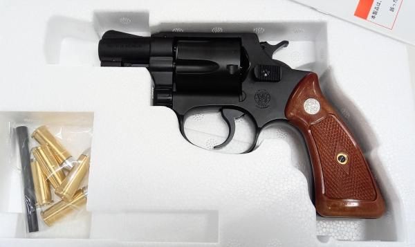 タナカモデルガン S&W .38 2インチ スクエアバットHW 木製グリップ