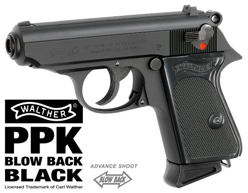 マルゼン ワルサー PPK ブラック 黒 ガスブローバック 6mmBB 007 ガスガン MARUZEN オフィシャルライセンス プロダクト  PK-12800 | ワルサー社正式契約モデル - モデルガンショップ チトセ浜松