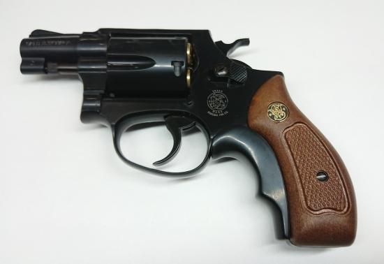 マルシン】S&W M10 Wディープブラック + 木製グリップ・グリップ
