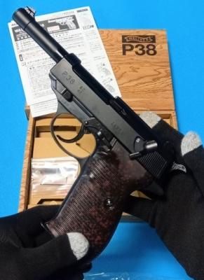 マルゼン ワルサー P38 (ac40) ブラック ガスブローバック WALTHER P38 