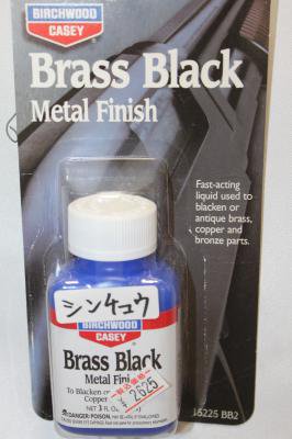 Birchwood バーチウッド ガンブルーメタルフィニッシュ ブラスブラック 黒染め 真鍮 メタルフィニッシュ Brass Black Metal Finish Liquid Gun Blue Birchwood エアガン モデルガン モデルガンショップ チトセ浜松