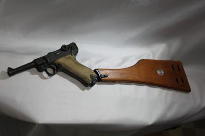 タナカ ルガー P08 4・6インチ用 木製ストック 銃は別 ガスガン ガス 