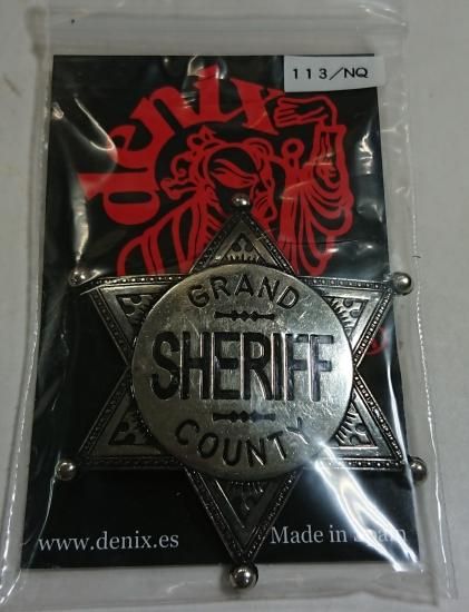 DENIX 保安官 シェリフ バッジ シルバー | 西部劇 113/NQ