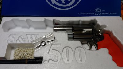 タナカ S&W M500 ガス ステンレスシルバー 2 3/4インチ Ver.2 - モデル