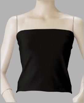 法被のインナーが安い【黒】女性用ベアトップを激安通販【祭の壱龍】