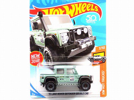 hot wheels land rover defender double cab