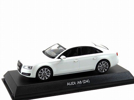 AUDI A8 (D4) 2010 White 1/43KYOSHO 03811W - Gallery Tanaka Shopping Site