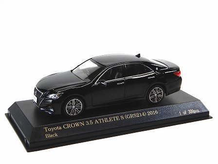 TOYOTA CROWN 3.5 ATHLETE S (GRS214) 2016 Black 1/43CAR-NEL