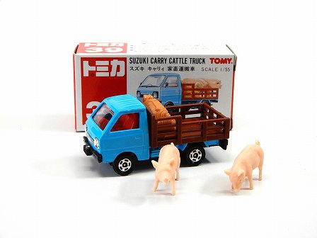 SUZUKI CARRY 家畜運搬車 1/55 TOMICA 39 - Gallery Tanaka Shopping Site