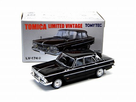 PRINCE GLORIA SUPER 6 (S41D) 1966 Black 1/64TOMYTEC LV-174d G-19