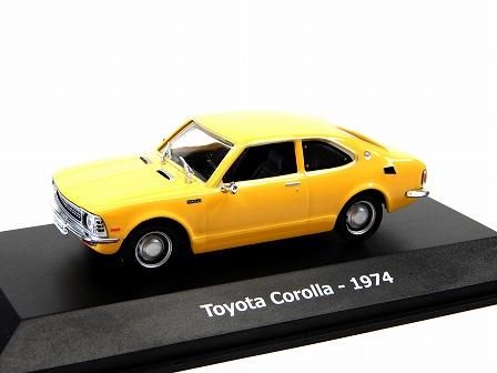 TOYOTA COROLLA 1200 (KE25/TE27) 1974 Yellow 1/43 G-2010