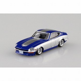 フェアレディZ (S30) SP (2) シルバー/ブルー 1/64AOSHIMA #15 G-5744