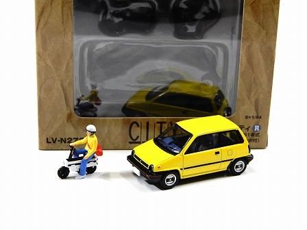 HONDA CITY R / モトコンポ 1981 Yellow 1/64TOMYTEC LV-N272b G