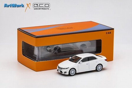 TOYOTA MARK X Sport 350S (RHD/GRX133) MODELLISTA White 1/64GCD KS