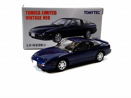 NISSAN 180SX TYPE-II (RPS13/中期) 1991 Dark Blue 1/64TOMYTEC LV-N235d G-6646  - Gallery Tanaka Shopping Site