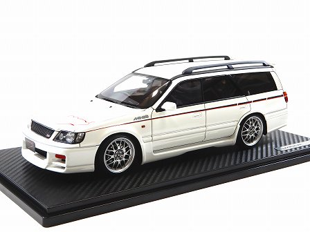 NISSAN STAGEA 260RS (WGNC34) “Mine’s” Pearl White 1/18Ignitionmodels 2892  G-6984 - Gallery Tanaka Shopping Site