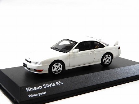 NISSAN SILVIA (S14/後期) K’s White Pearl 1/43KYOSHO KSR43112W G-7017 -  Gallery Tanaka Shopping Site