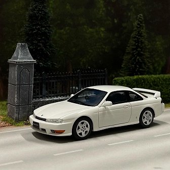 NISSAN SILVIA (S14/後期) K's White Pearl 1/43KYOSHO KSR43112W G