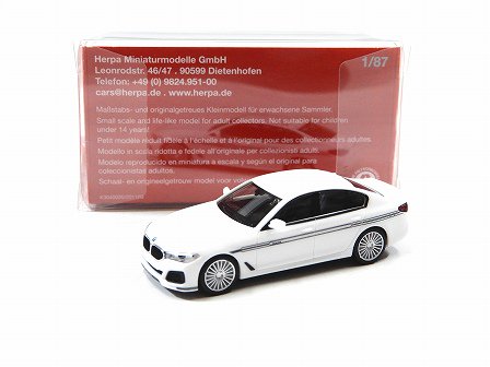 BMW ALPINA B5 (G30) White 1/87Herpa HE421065 G-7820 - Gallery 