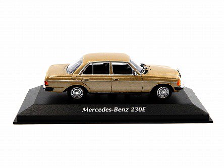 Mercedes-Benz 230E (W123) 1982 Gold 1/43MAXICHAMPS 940032205 G 
