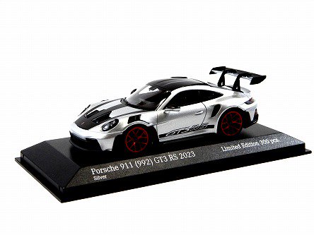 PORSCHE 911(992) GT3 RS Weissach Paket 2023 Silver/Red Wheels 1